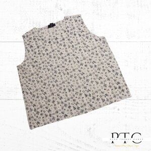 Laura Scott Black and White Floral Size 24-26 W Crinkle Top Wrinkle Free